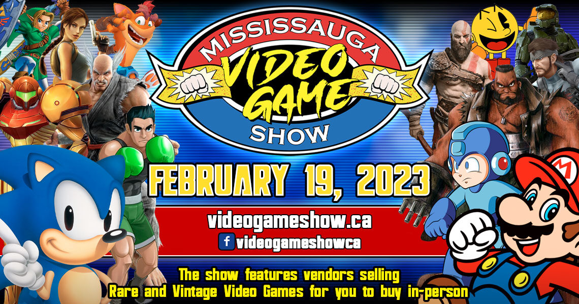 Mississauga Video Game Show 2023 will be February 19th