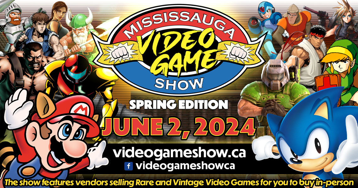 Mississauga Video Game Show 2024 – Spring Edition will be June 2