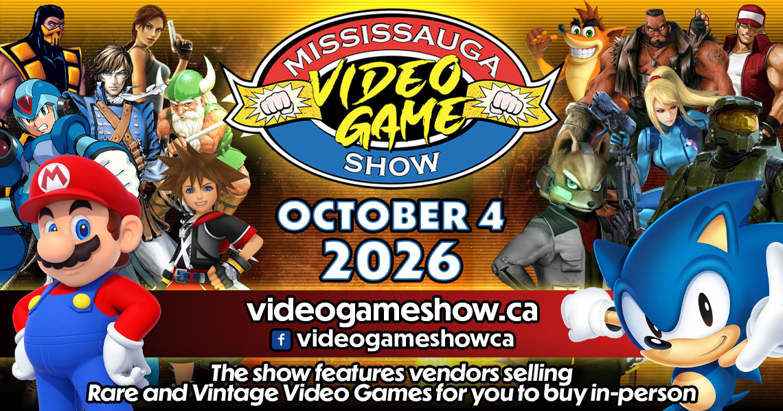 Mississauga Video Game Show 2026 – Fall Edition will be October 4